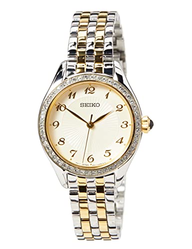 Seiko Reloj Analógico para Mujer de Cuarzo con Correa en Tela 1