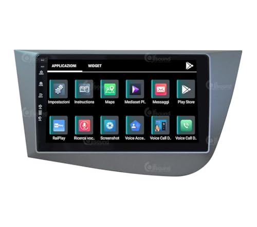 Radio de Coche para Seat Leon 2005-2012 Android GPS Bluetooth WiFi USB Dab+ Touchscreen 9" 8core Carplay AndroidAuto