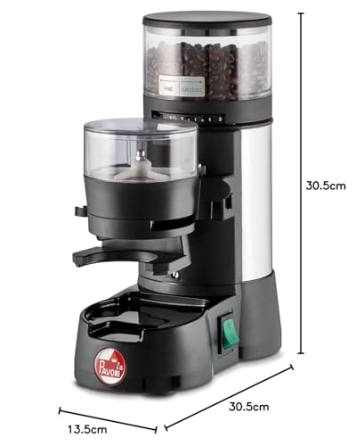 La Pavoni LPGJDL01EU, Molinillo de café Jolly Dosato, Noir/Argent