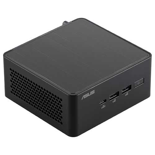 ASUS NUC 14 Pro Mini PC Comercial con IA, Procesador Intel Core Ultra 7 155H, Intel ARC Graphics, 32GB RAM DDR5 (2x16), 1TB SSD, Windows 11 Pro, Cable de alimentación Incluido, Negro