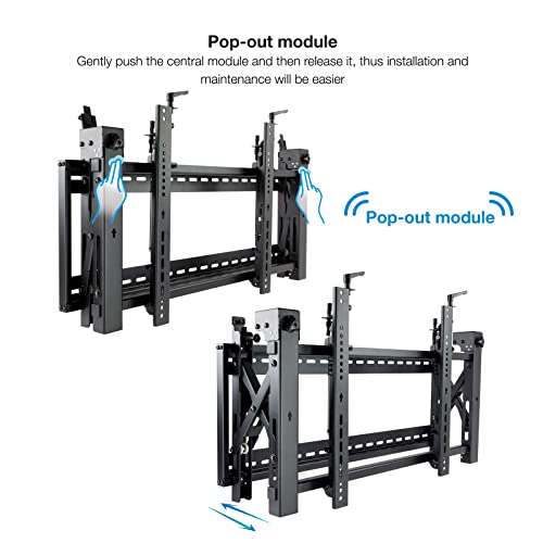 Monkey Ladder Soporte Video Wall de Pared para Pantalla 45”- 70”, Color Negro