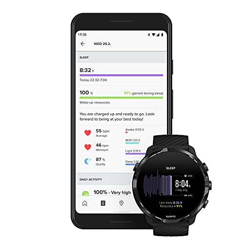 Suunto 7 Smartwatch con aplicaciones versátiles y Wear OS de Google