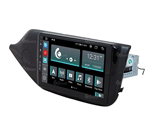 Radio de Coche para Kia Ceed Desde el 2012 Negro Brillante con cámara y GPS de Serie Android GPS Bluetooth WiFi USB Dab+ Touchscreen 9" 8core Carplay AndroidAuto