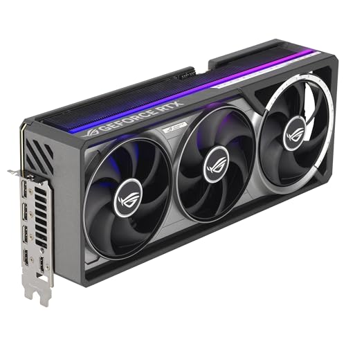 ASUS ROG Astral GeForce RTX 5080 Tarjeta gráfica Gaming (PCIe 5.0, 16GB GDDR7, HDMI/DP 2.1, 3.8 Ranuras, 4 Ventiladores, Axial-Tech, cámara de Vapor, Almohadilla térmica de Cambio de Fase)