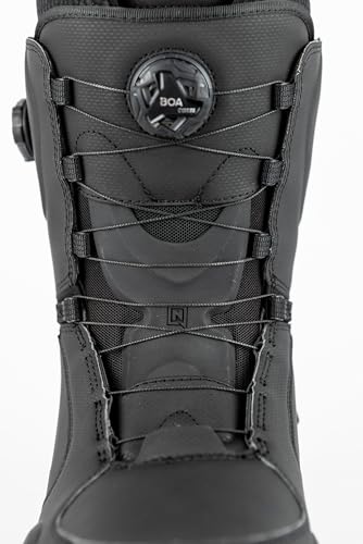 Nitro Darkseid Step On Boa Barco de Snowboard, Hombres, Negro, 25,5