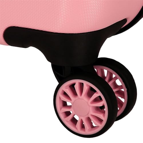 Disney Joumma Minnie Heads Maleta mediana Rosa 46x65x23 cms Rígido 3 kgs Cierre de combinación lateral ABS 3 kgs 56LExtensible