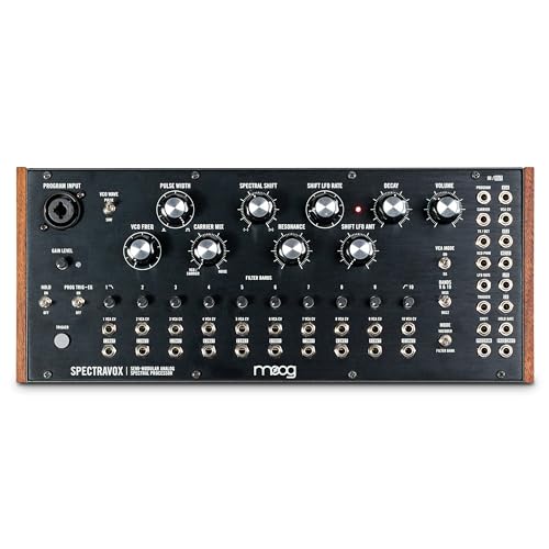 MOOG Spectravox - procesador espectral analógico semimodular con banco de filtros CV/vocoder, oscilador controlado por voltaje y salida de auriculares