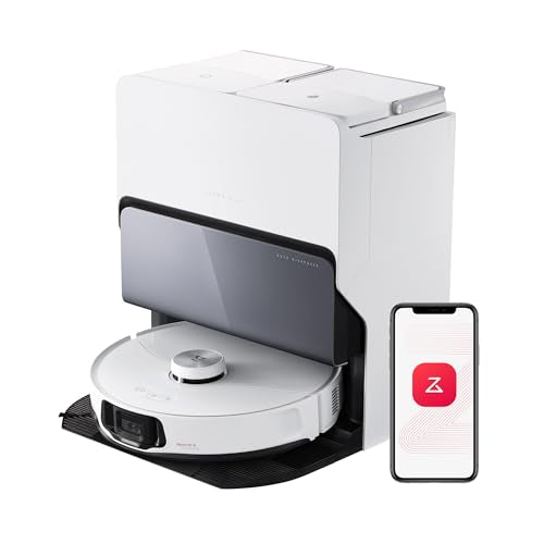 roborock S8 MaxV Ultra Robot Aspirador Base de Carga Todo en uno, FlexiArm Design, Aspiradora y friegasuelo 10.000 Pa, DuoRoller Riser, VibraRise 3.0, HyperForce, Reactive Al 2.0, Blanco