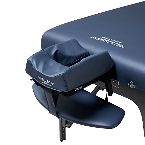 Master Massage Montclair - Camilla de masaje plegable para cama de masaje, banco de masaje, portátil, de madera, 71 cm, color azul real