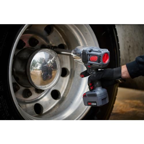 Ingersoll-Rand W8591-K2-EU Llave de Impacto Inalámbrica de 1" y 20V, Kit con 2 Baterías, 2710 Nm, Enclavija de 6" y Anillo de Fricción con Orificio Pasante
