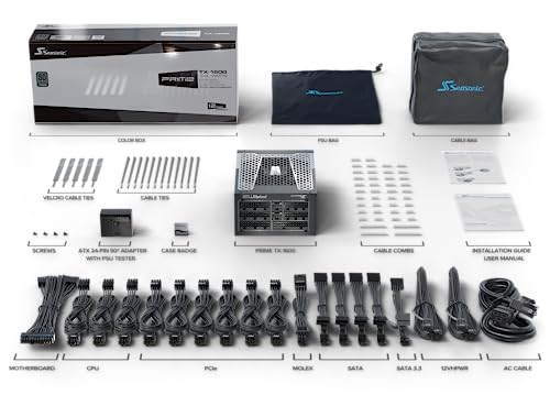 Fuente de Alimentación SeaSonic PRIME-TX-1600-ATX30 6 W 125 W 80 Plus Titanium