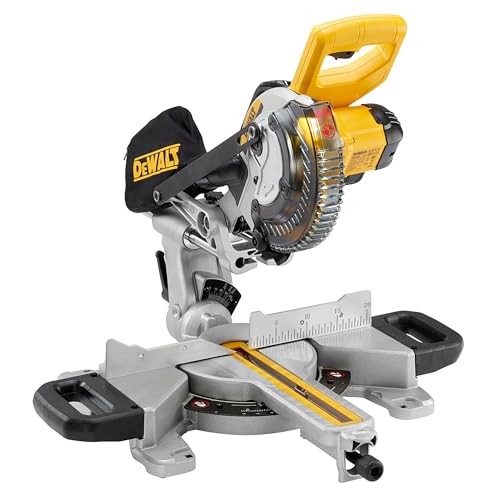 DEWALT DCS365N-XJ - Ingletadora telescópica XR 18V diámetro de 184 mm Luz XPS sin cargador/batería