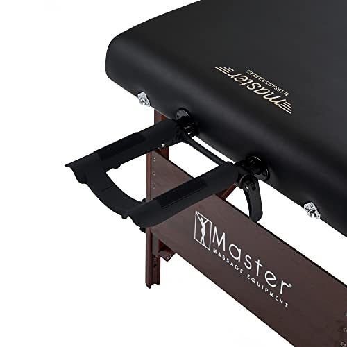 Master Massage Banco de Masaje portátil Plegable de Madera con cojín Musical y Altavoz, 76 cm