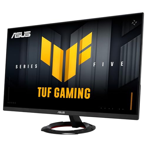 ASUS TUF Gaming VG249Q5R Monitor de 23,8 Pulgadas, Full HD (1920 x 1080), 200 Hz, Fast IPS, ELMB, 0.3 ms GTG (mín), Altavoz estéreo, DisplayWidget Center, AI Visual