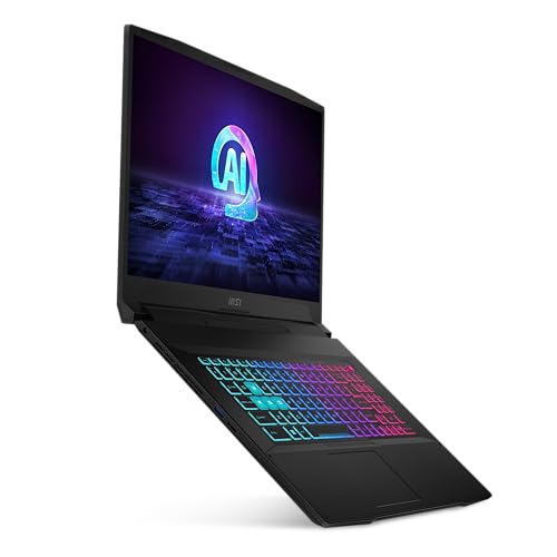 MSI Katana A17 AI B8VG-874XES - Ordenador portátil Gaming 17,3" QHD, 240Hz (AMD Ryzen 9 8945HS, 32GB RAM, 1TB SSD, RTX 4070, Free Dos) Black - Teclado QWERTY español