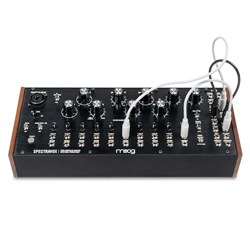 MOOG Spectravox - procesador espectral analógico semimodular con banco de filtros CV/vocoder, oscilador controlado por voltaje y salida de auriculares
