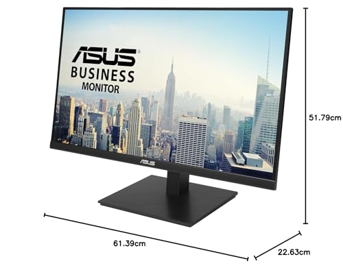 ASUS VA27ACFSN Monitor Docking 27" (IPS, USB-C, RJ45, 100Hz, Adaptive-Sync, altavoces estéreo, baja luz azul, sin parpadeos, diseño ergonómico, montaje en pared, sostenibilidad ecológica)