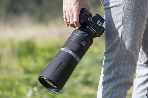 Canon Objetivo Canon RF 800 mm F11 IS STM - Lente Teleobjetivo, Ideal para captar Detalles Lejanos, Tamaño revolucionario, Nítido con estabilizador óptico 4 Pasos, Compatible con Sistema EOS R, Negro