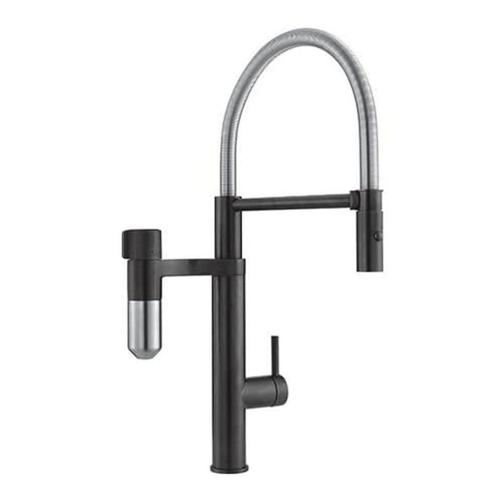 Franke 120.0551.242 Grifo de Cocina con Sistema de filtración de Agua, Noir Mat/Acier Optique
