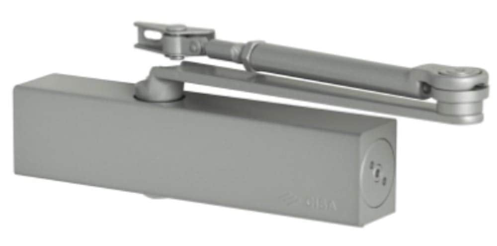 Cisa - Cierrapuertas new profesional-plus f. regulable 2ñ6 con retencion gris aluminio