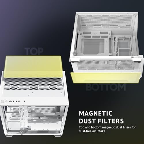 Antec C5 ARGB Blanco, Ventiladores ARGB PWM de 7 x 120 mm incluidos, hasta 10 Ventiladores simultáneamente, Puerto Tipo C 3.2 Gen 2, Paneles Frontales y Laterales de Vidrio Templado sin Costuras,