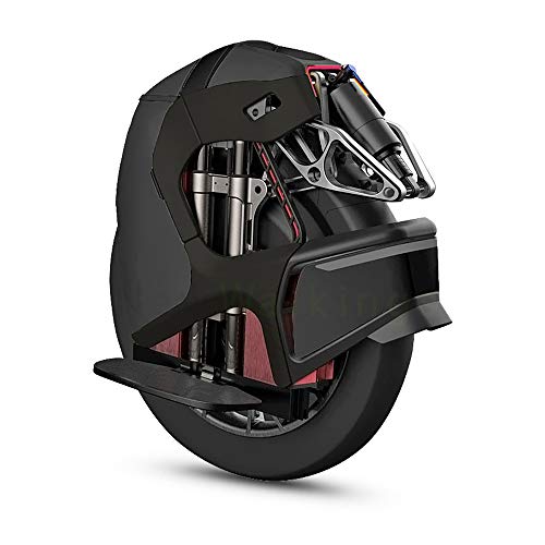 KINGSONG S18 Ciclomotor Eléctrico KS-S18, Negro, Motor 2200W, Autonomía hasta 100km, Velocidad Limitada 25km/h, Neumático Hinchable 18", Altavoz y Bluetooth, Unisex-Adult, Talla única