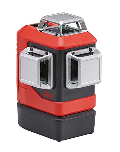 Leica Lino L6G: Nivel láser de línea de 3x360 grados con batería Li-Ion, cargador, adaptador magnético innovador y soporte para pared en una carcasa (láser verde, alcance de trabajo: 35 m)