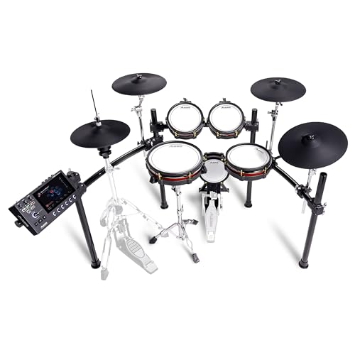 Alesis Strata Core - Kit de Batería Electronica con Pantalla Táctil, Platillos de triple zona, hi-hat magnético activo y parches de malla de doble zona