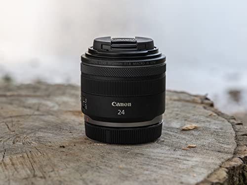 Canon Objetivo RF 24 mm F1.8 Macro IS STM - Lente Gran Angular, Foto Detalle y Vídeo Incluso con Poca luz, Lligero, Enfoque STM y estabilizador óptico 5 Pasos, Compatible con Sistema EOS R, Negro