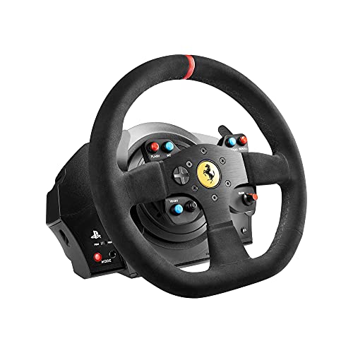 Thrustmaster T300 Ferrari Integral, Volante Para PS4/PS3/PC, Tamaño Único, Negro