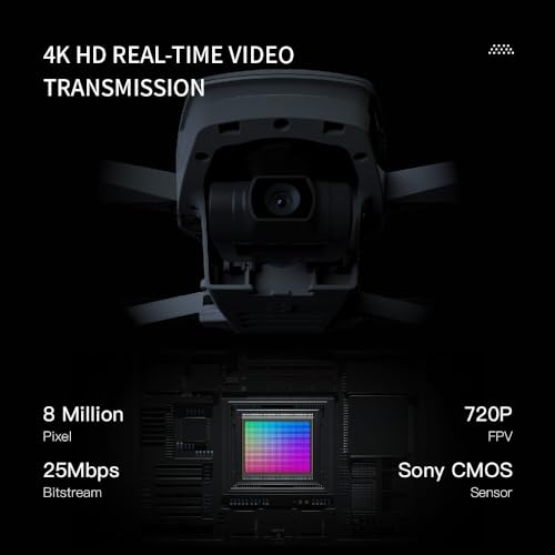 LUXWALLET Valkyrie Pro – 5 Ghz WiFi GPS Drone - 4K Camera Drone – 3 Assige Gimbal Drone – Geen Vliegbewijs – Return To Home – Borstelloze Motor – Grijs