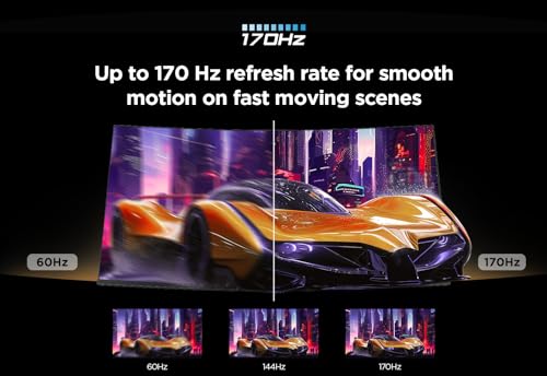 TCL 34R83Q 34 pulgadas WQHD Mini-LED 1500R Monitor Gaming Curvo, 170Hz, 1ms de tiempo de respuesta, AMD FreeSync™ Premium, Resolución 3440 x 1440, 21:9, 1600nits, Display HDR1400, Flicker Free, Tipo-C