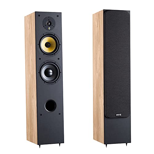 Davis Acoustics Ariane 5 Roble Claro (Light Oak) - Columna de 3 vías/3 Altavoces - Altavoz Vendido por Unidad