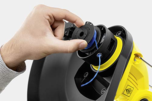 Kärcher Juego de baterías LTR 18-25 de 18 V, Incluye batería de 18 V y Cargador, Potencia: 300 m, Velocidad de Corte: 9500 RPM, diámetro de Corte: 25 cm, diámetro de Rosca: 1,6 mm