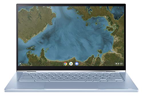 ASUS Chromebook C433TA-AJ0016 - Ordenador portátil táctil y convertible, 14" FHD (M3 8100Y, RAM 4 GB, 64 GB eMMC, Chrome OS) teclado AZERTY francés