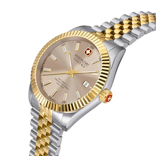 Swiss Military by Chrono Reloj Analógico para Hombres de Suizo automático con Correa en Acero Inoxidable SMWGL0002160
