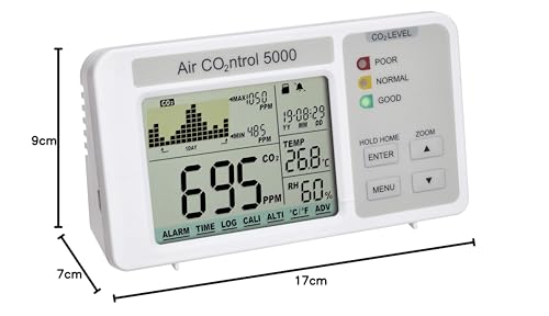 TFA Dostmann 31.5008.02 AIRCO2NTROL 5000 - Medidor de CO2 con Registro de Datos