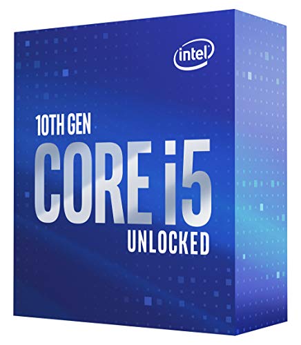 Intel® Core™ i5-10600K, procesadores para Equipos de sobremesa, 6 núcleos, hasta 4,8 GHz, Desbloqueado, LGA1200 (chipset Intel® Serie 400), 125 W