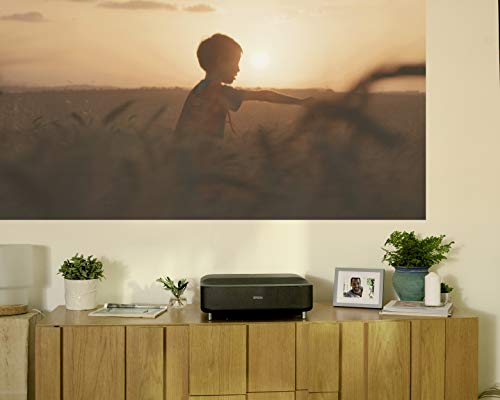 Epson EpiqVision Ultra EH-LS300B, TV Proyector Láser FullHD 1080p de UltraCorta Distancia con Android TV y Sonido by Yamaha
