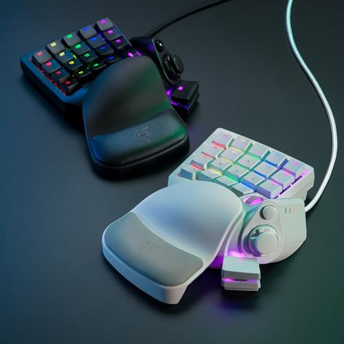 Razer Tartarus Pro - Teclado de Interruptor Óptico Analógico (Actuación Ajustable, 32 Teclas Programables, 8 Perfiles de Alternancia Rápida, Rapid Trigger) Negro