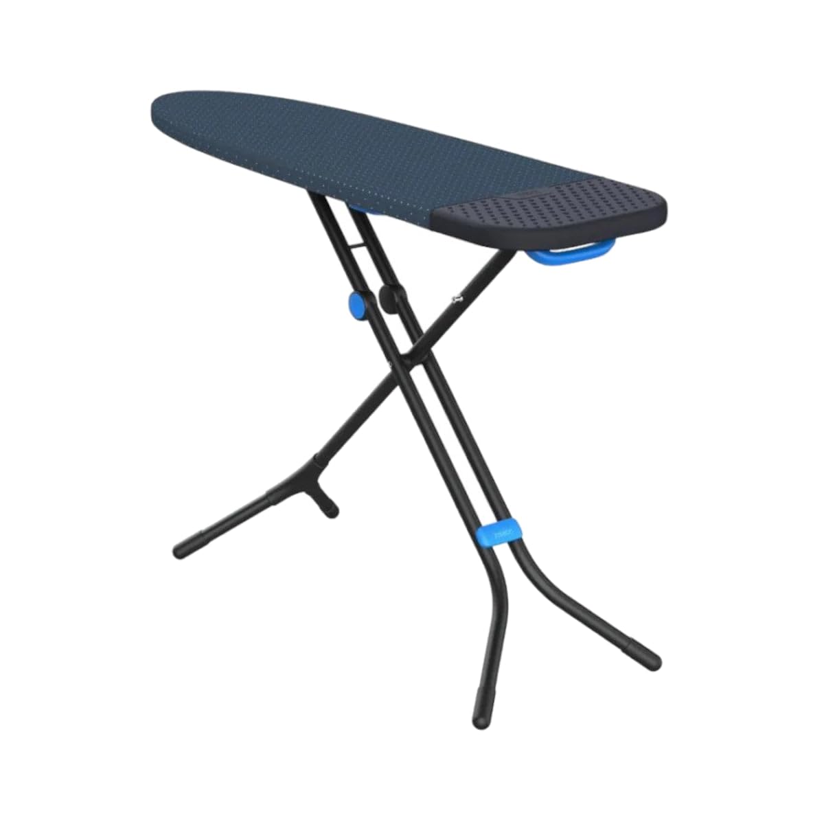 Joseph Joseph Glide Plus Tabla de Planchar 130 x 38 cm, Altura Regulable, Reposaplancha Resistente al Calor, Funda de Algodón Súper Absorbente, Negra/Azul
