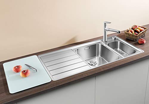 Blanco 4020684658584 Fregadero de cocina de acero inoxidable, 60 cm Unterschrank