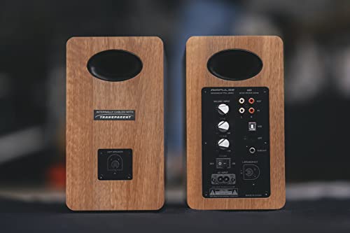 EDIFIER AIRPULSE A80 - Sistema de altavoces de estantería 2.0 (100 W) con Bluetooth V5.0 (aptX), tweeter de bocina de cinta para agudos precisos y claros, posibilidades de conexión versátiles, incluye