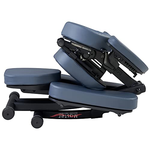 Master Massage Rio professionell Mobil Klappbar Luxus Massagestuhlpaket mit Tragetasche, König Blau Río, Aluminio, Rey Azul, Extra Breit