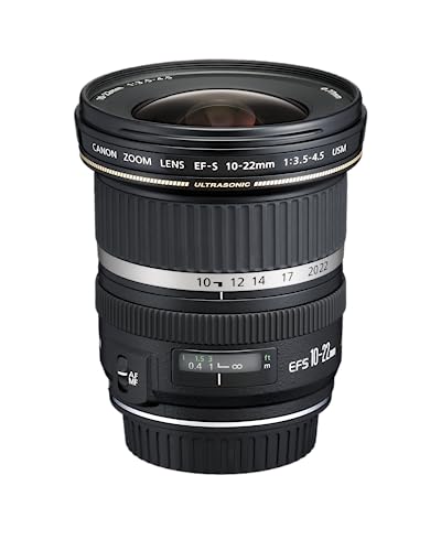 Canon 10-22 mm f/3.5-4.5 EF-S USM - Objetivo para Canon (Distancia Focal 16-35mm, Apertura f/3.5, diámetro: 77mm) Color Negro
