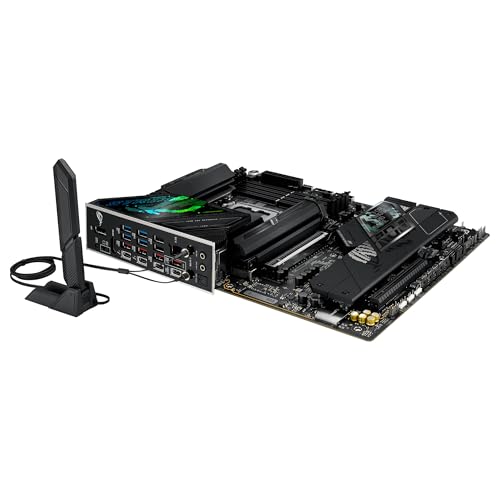 ASUS ROG Strix Z890-F Gaming WiFi - Placa Base ATX, 16+1+2+2 etapas de Potencia, DDR5, PCIe 5.0 Compatible con GPU de última generación, Cinco Ranuras M.2, WiFi 7, AI Overclocking, AI Networking II