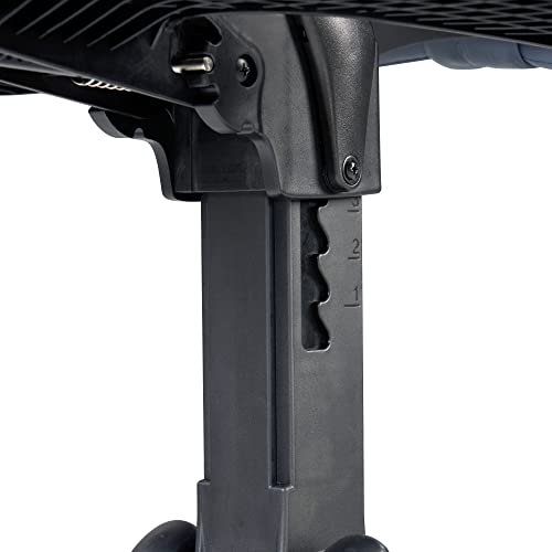 Master Massage Silla de Masaje Plegable Profesional, de Aluminio, Ajustable, Ligera, con cojín Musical, Funda de Transporte Bluetooth, Azul, Talla única