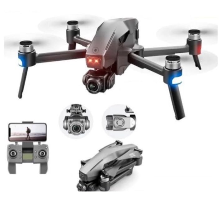 LUXWALLET® SkyLine3 Ultra Drone 15-30KM/h – 3KM Bereik – Gimbal - GPS 5Ghz - Drone – FPV - Quadcopter – 2X Accu + Draagtas + 32GB Micro SD kaart