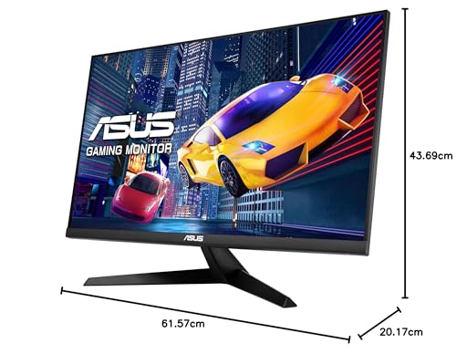 ASUS Monitor de juegos VY279HGE Eye Care 27" FHD (IPS, 144Hz, SmoothMotion, 1ms (MPRT), FreeSync Premium, tecnología Eye Care Plus, filtro de luz azul, sin parpadeo, tratamiento antibacteriano)