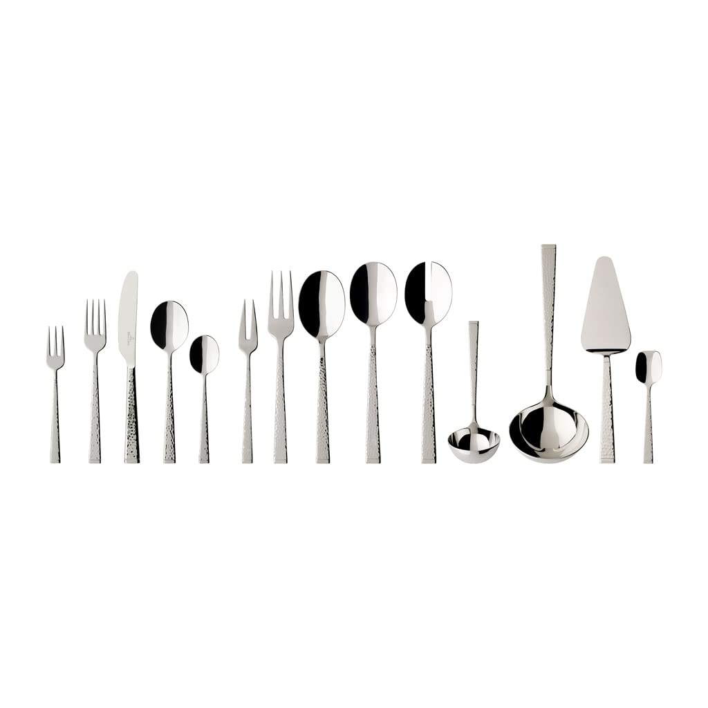 Villeroy & Boch Blacksmith Cubertería, Para hasta 12 personas, 70 piezas, Acero inoxidable